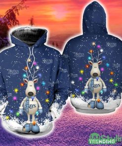 Tampa Bay Rays Christmas 3D Hoodie Zip Hoodie Blue Print Holiday Gift For Fans - Tampa Bay Rays Christmas 3D Hoodie Zip Hoodie Blue Print Holiday Gift For Fans