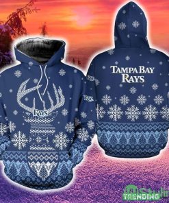 Tampa Bay Rays Christmas Reindeer 3D Hoodie Zip Hoodie Blue Print Holiday Gift For Fans - Tampa Bay Rays Christmas Reindeer 3D Hoodie Zip Hoodie Blue Print Holiday Gift For Fans