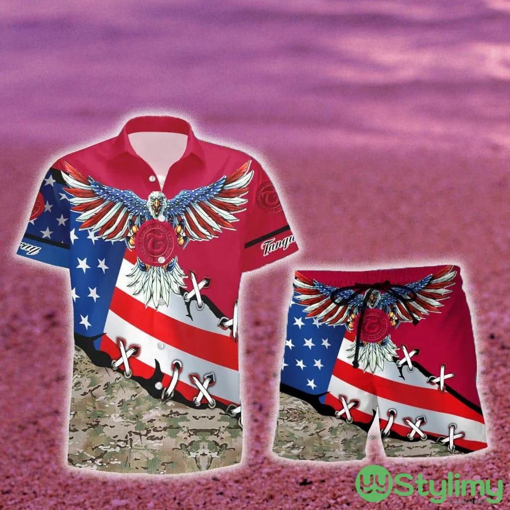 Tanqueray Eage USA Flag Hawaiian Combo Shirt And Short Gift Hawaiian For Mens 2 Tanqueray Eage USA Flag Hawaiian Combo Shirt And Short Gift Hawaiian For Mens - Tanqueray Eage USA Flag Hawaiian Shirt And Short_2