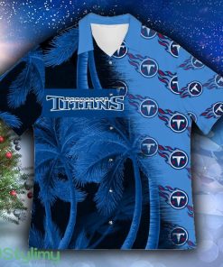 Tennessee Titans Coconut Tree Aloha GiftShort Sleeve Hawaiian Shirt - Tennessee Titans Coconut Tree Aloha Hawaiian Shirt Photo 3