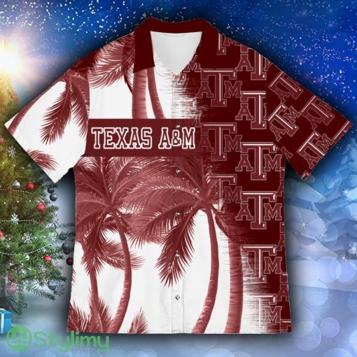 Texas A’ ‘M Aggies Coconut Tree Aloha Vacation Wear 3D Hawaiian Shirt
