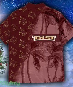 Texas State Bobcats Coconut Tree Aloha Coconut Hawaiian Shirt For Men And Women - Texas State Bobcats Coconut Tree Aloha Hawaiian Shirt Photo 4