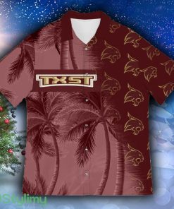 Texas State Bobcats Coconut Tree Aloha Coconut Hawaiian Shirt For Men And Women - Texas State Bobcats Coconut Tree Aloha Hawaiian Shirt Photo 3