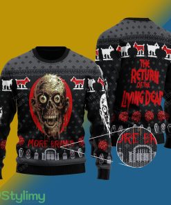 The Return of the Living Dead Design Knitted Xmas Sweater Gift Men And Women - The Return of the Living Dead v1 Knitted Sweater Photo 1