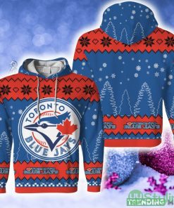 Toronto Blue Jays Woven Fans Gift 3D Hoodie Zip Hoodie Printed For Men And Women - Christmas Urly Sweater Snow Team Logo Toronto Blue JaysUnisex Gifts For Fan Christmas Tree, Hoodie, Sweatshirt-3D Unisex Hoodie_1