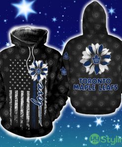 Toronto Maple Leafs Sunflower Hoodie Zip Hoodie Christmas Fans All Over Printed Gift For Men And Women - Toronto Maple Leafs Sunflower Hoodie Zip Hoodie Christmas Fans All Over Printed Gift For Men And Women