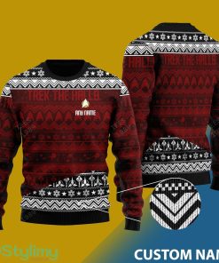 Trek The Halls Sweatshirt Design Personalized Ugly Christmas Sweater For Winter - Trek The Halls Christmas Sweatshirt v1 - CUSTOMIZE YOUR NAME