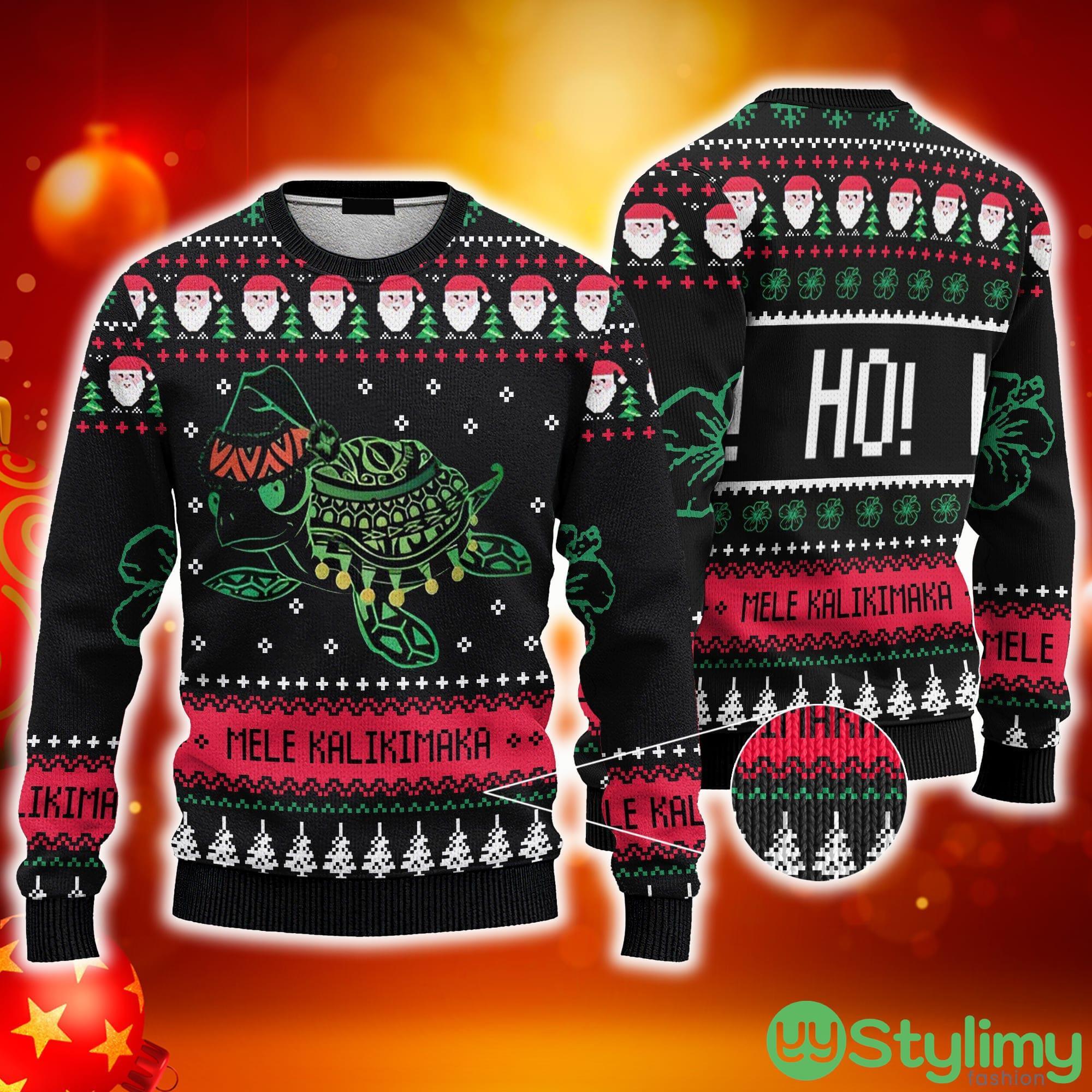 Turtle Santa Hat Ugly Christmas 3D Sweater AOP For Men And Women 3 Turtle Santa Hat Ugly Christmas 3D Sweater AOP For Men And Women - Turtle Santa Hat Ugly Christmas Sweater For Men And Women_3