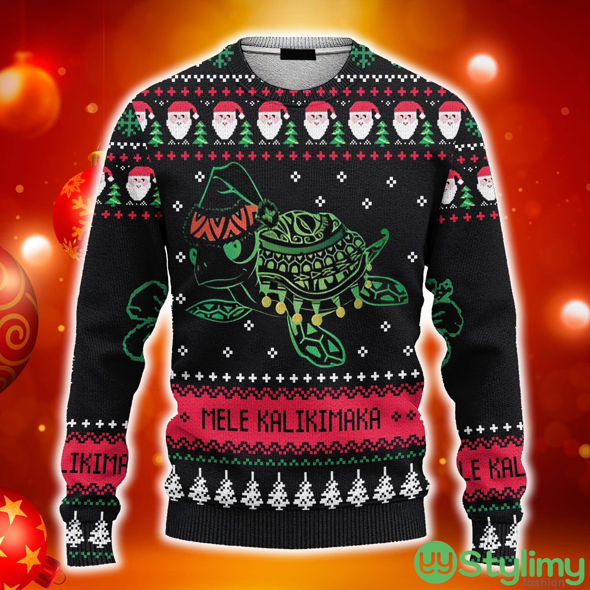 Turtle Santa Hat Ugly Christmas 3D Sweater AOP For Men And Women 5 Turtle Santa Hat Ugly Christmas 3D Sweater AOP For Men And Women - Turtle Santa Hat Ugly Christmas Sweater For Men And Women_1
