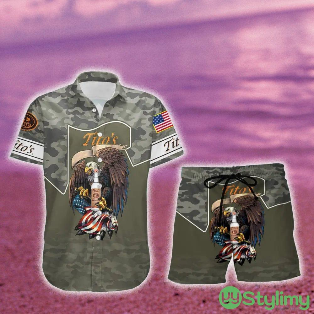 Twisted TeaGreen Camo Eagle USA Flag Hawaiian Combo Shirt And Short Gift Hawaiian For Mens 2 Twisted TeaGreen Camo Eagle USA Flag Hawaiian Combo Shirt And Short Gift Hawaiian For Mens - Twisted TeaGreen Camo Eagle USA Flag Hawaiian Shirt And Short_2