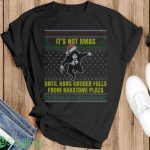 Until Hans Gruber Falls From Nakatomi Plaza Ugly Christmas Sweater - G500 Gildan T-Shirt