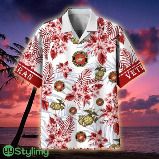 US Marine Corps Proud Veteran Hawaiian Shirt - US Marine Corps Proud Hawaiian Shirt For Veterans
