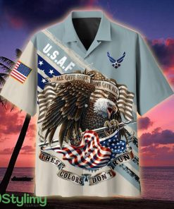 US Marine Corps These Colors Don't Run Veteran Hawaiian Shirt - US Marine Corps These Colors Don't Run Hawaiian Shirt For Veterans