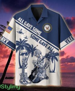 US Navy All Gave Some Some Gave All Palm Veteran Hawaiian Shirt - US Navy All Gave Some Some Gave All Palm Hawaiian Shirt For Veterans