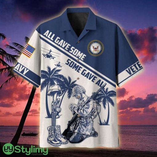 US Navy All Gave Some Some Gave All Palm Veteran Hawaiian Shirt - US Navy All Gave Some Some Gave All Palm Hawaiian Shirt For Veterans