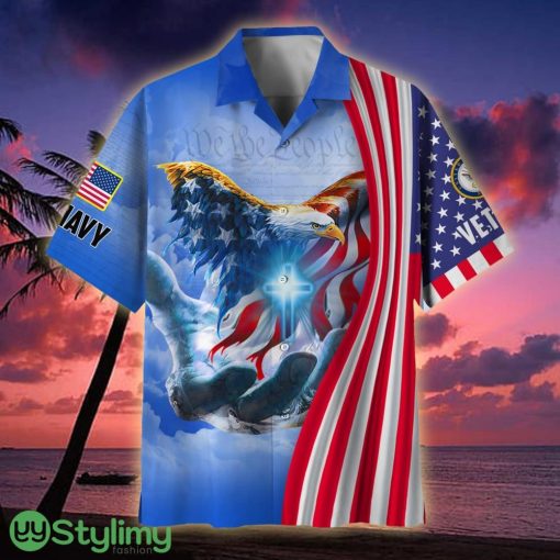 US Navy American Patriot Veteran Hawaiian Shirt - US Navy American Patriot Hawaiian Shirt For Veterans