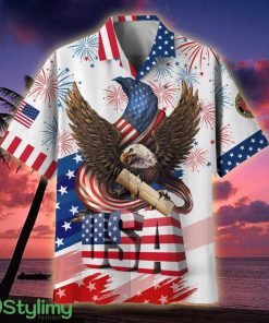 US Navy American Pride 4th Of July Veteran Hawaiian Shirt - US Navy American Pride 4th Of July Hawaiian Shirt For Veterans