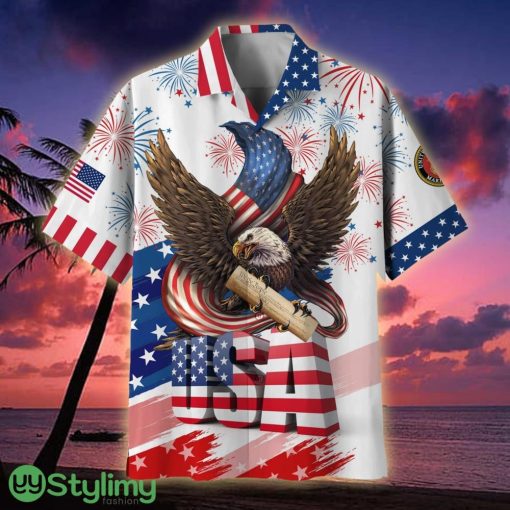 US Navy American Pride 4th Of July Veteran Hawaiian Shirt - US Navy American Pride 4th Of July Hawaiian Shirt For Veterans