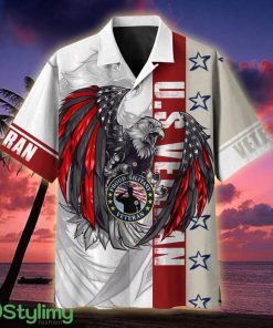 US Veteran Colored Feather Eagle Multiservice Veteran Hawaiian Shirt - US Veteran Colored Feather Eagle Multiservice Hawaiian Shirt For Veterans