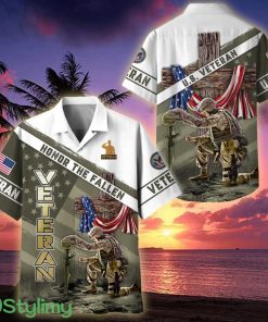 US Veteran Honor The Fallen Veteran Hawaiian Shirt - US Veteran Honor The Fallen Hawaiian Shirt For Veterans