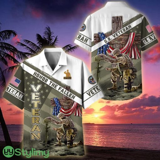 US Veteran Honor The Fallen Veteran Hawaiian Shirt - US Veteran Honor The Fallen Hawaiian Shirt For Veterans