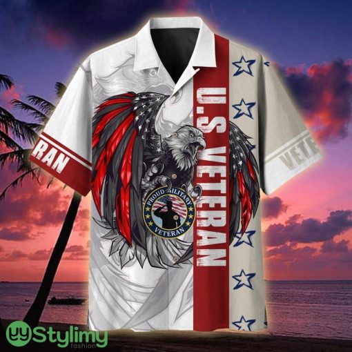 US Veteran Multiservice Veteran Cool Eagle Veteran Hawaiian Shirt - US Veteran Multiservice Veteran Cool Eagle Hawaiian Shirt For Veterans