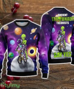 Ancient Astronaut Theorists Say Yes Ugly Christmas Sweater Christmas Holiday Gift For Men And Women Product Photo 1