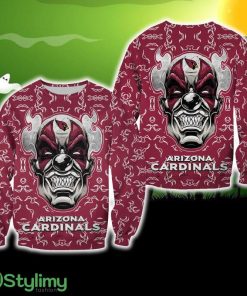 Arizona Cardinals Halloween Clown Edition Unisex Apparel Ugly Sweater For Men And Women Gift Christmas - Arizona Cardinals Halloween Clown Edition Unisex Apparel Ugly Sweater For Men And Women Gift Christmas