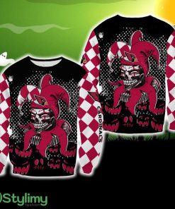 Arizona Cardinals Halloween Clown Festive Ugly Sweater For Men And Women Gift Christmas - Arizona Cardinals Halloween Clown Festive Ugly Sweater For Men And Women Gift Christmas