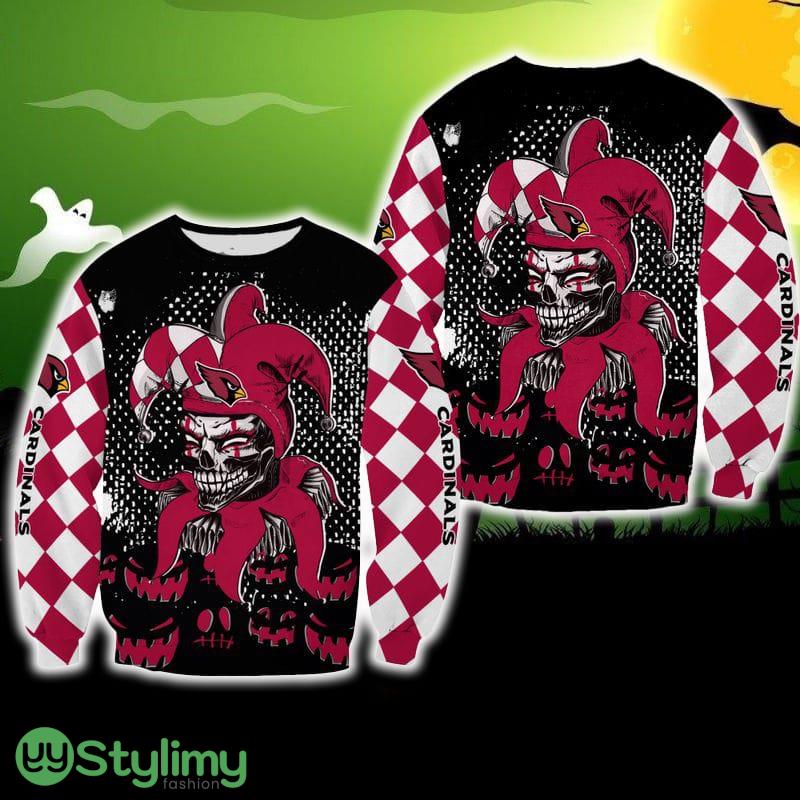 Arizona Cardinals Halloween Clown Festive Ugly Sweater For Men And Women Gift Christmas 3 Arizona Cardinals Halloween Clown Festive Ugly Sweater For Men And Women Gift Christmas - Arizona Cardinals Halloween Clown Festive Ugly Sweater For Men And Women Gift Christmas