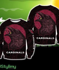 Arizona Cardinals Halloween Crow Style Ugly Sweater For Men And Women Gift Christmas - Arizona Cardinals Halloween Crow Style Ugly Sweater For Men And Women Gift Christmas