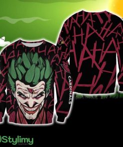 Arizona Cardinals Halloween Joker Season Ugly Sweater For Men And Women Gift Christmas - Arizona Cardinals Halloween Joker Season Ugly Sweater For Men And Women Gift Christmas