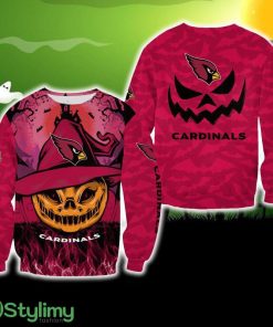 Arizona Cardinals Smiling Pumpkin Halloween Celebrate Ugly Sweater For Men And Women Gift Christmas - Arizona Cardinals Smiling Pumpkin Halloween Celebrate Ugly Sweater For Men And Women Gift Christmas