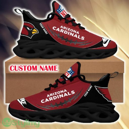 Arizona Cardinals Vibe For Fans Custom Name Max Soul Sneakers New Gift Men And Women Clunky Shoes