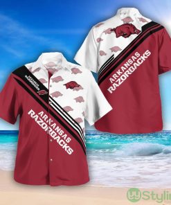 Arkansas Razorbacks Logo Printed Aloha Hawaiian Shirt Special Gift For Fans Product Photo 1