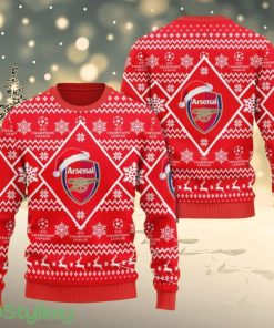 Arsenal Christmas Ugly Sweater 3D All Printed Gift For Christmas Best Red Product Photo 1