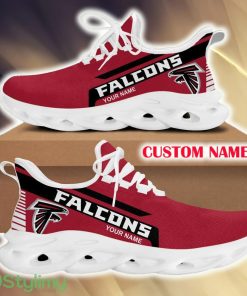 Atlanta Falcons Showcase For Fans Custom Name Max Soul Sneakers New Gift Men And Women Clunky Shoes - Atlanta Falcons Chunky Shoes_1
