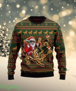 Awesome German Shepherd Dog Santa Claus Ugly Christmas Sweater - Dog Lover Christmas Sweater - OwlOhh Product Photo 1