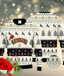 Baileys Irish Cream Reindeer Snowy Night Christmas Ugly Sweater 3D Product Photo 1