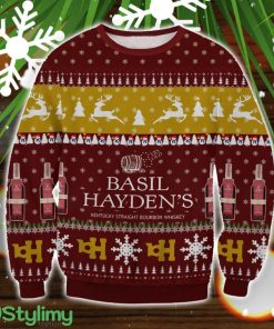 Basil Hayden's 3D Ugly Christmas Sweater Christmas Gift Product Photo 1