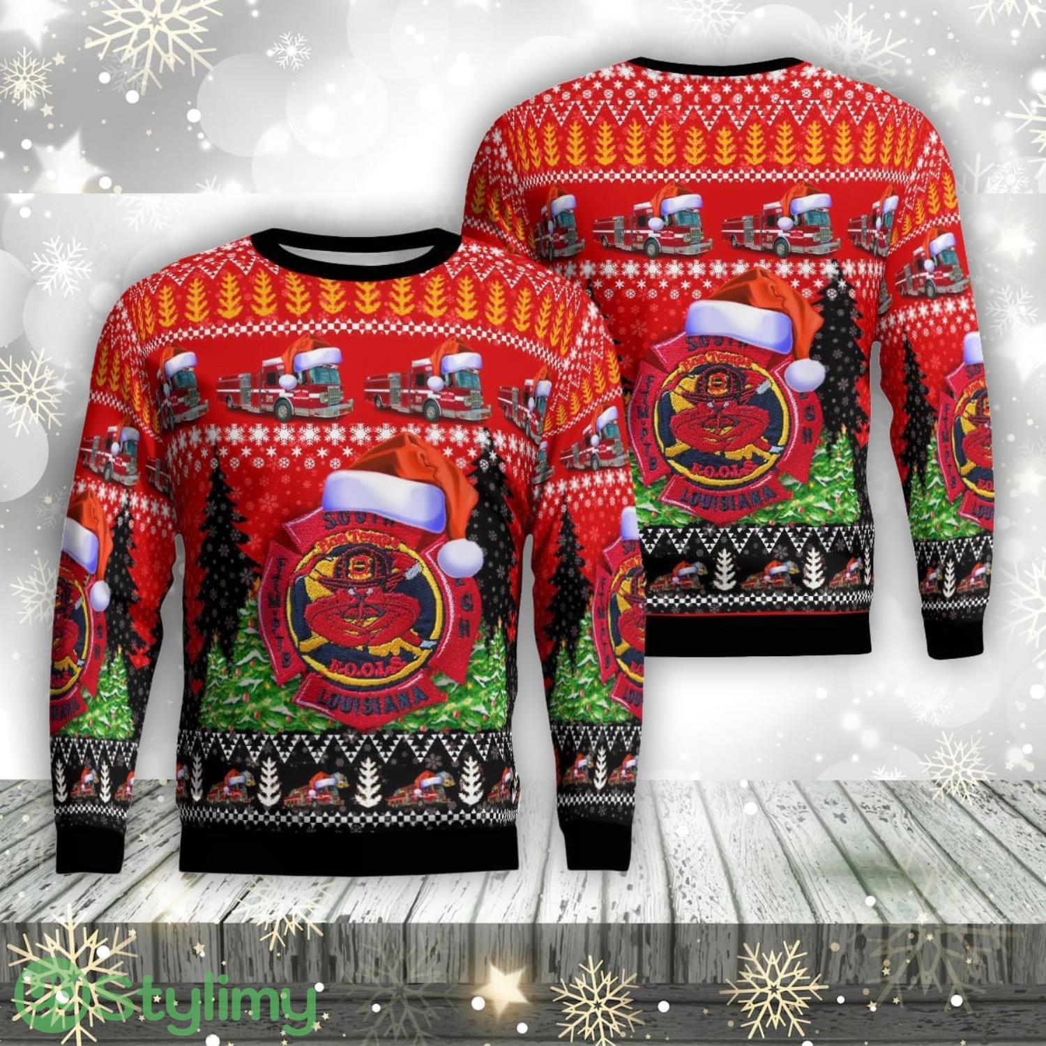 Baton Rouge Louisiana East Side Fire Department AOP Ugly Christmas Sweater Unique Christmas Gift 3 Baton Rouge Louisiana East Side Fire Department AOP Ugly Christmas Sweater Unique Christmas Gift Product Photo 1