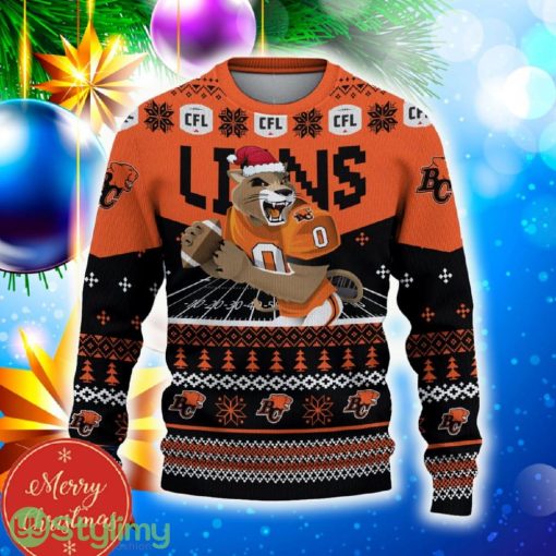 BC Lions Custom Name 3D Sweater Funny Gift For Men And Women Fans Christmas - BC Lions 3D Sweater Christmas Personalized_2