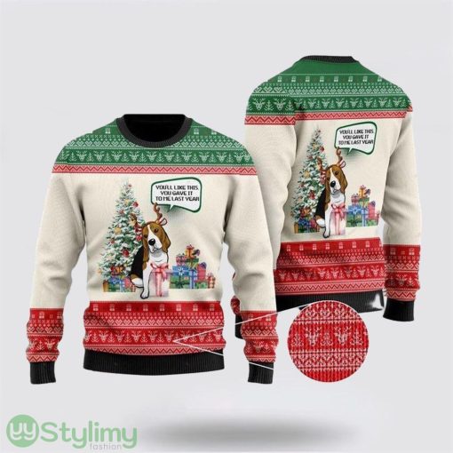 Beagle Dog Ugly Christmas Sweater Dog Lover Christmas Sweater Holiday Gift