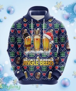 Beer Christmas Tree Christmas Cute Noel Mc Ugly Hoodie 3D All Over Print Gift For Christmas Product Photo 1