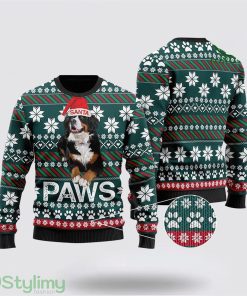 Bernese Mountain Dog Santa Printed Christmas Ugly Sweater Dog Lover Christmas Sweater Holiday Gift Product Photo 1
