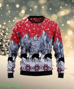 Bernese Mountain Dog Snow Ugly Christmas Sweater - Dog Lover Christmas Sweater - OwlOhh Product Photo 1