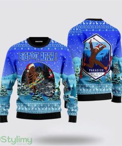 Bigfoot Area Ugly Christmas Sweater Gifts For Bigfoot Believers Product Photo 1