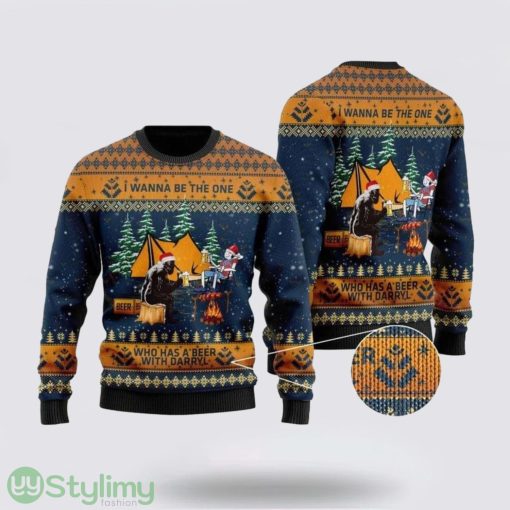 Bigfoot Camping Ugly Christmas Sweater For Men & Women Gifts For Bigfoot Lovers