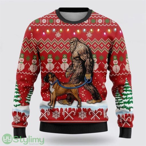 Bigfoot Goes To Spend Christmas With Shletie Ugly Christmas Sweater Best Gift For Christmas Men And Women Gift