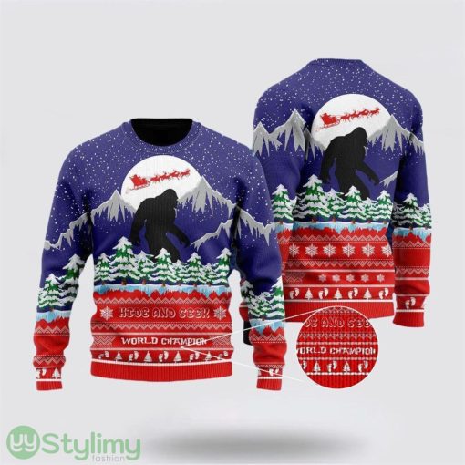 Bigfoot Merry Christmas Ugly Sweater Gifts For Bigfoot Lovers